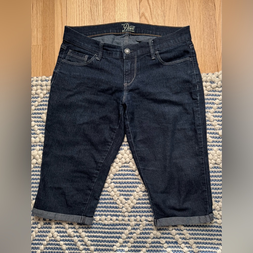 Old Navy Diva Dark Blue Cropped Capri Jeans